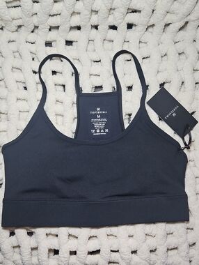 Topissima Black Sports Bra New Medium Women's Gym Activewear